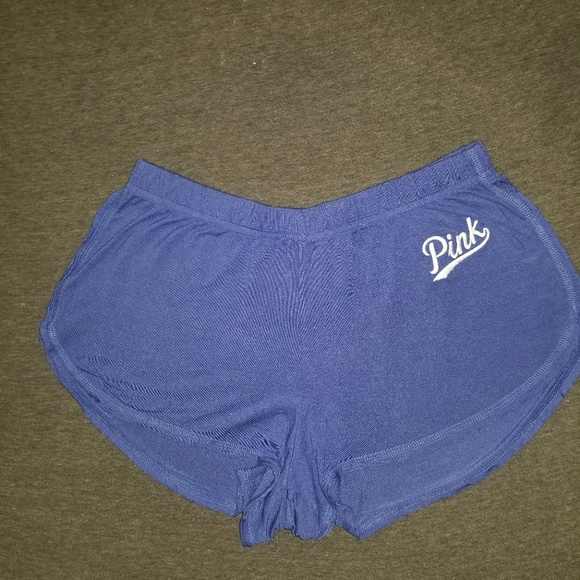 PINK Victoria's Secret Pants - VS PINK Blue Sleep/Lounge Shorts PINK Victoria's Secret Pants - VS PINK Blue Sleep/Lounge Shorts